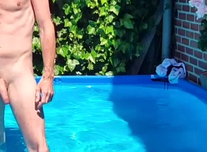 In Swimming Pool Fully Naked