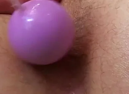Smooth twink ass play and cum hard