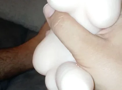 Masturbation Whith a Bixesual Toy.