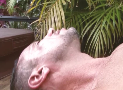 Gay's on Fire Scene-4_twink in Swimsuit Enjoys Sucking a Muscular Guy's Cock in the Pool