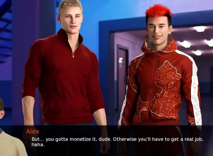 Alex: the Trending Twink - a Productive Convo with Orange Haired Gamer Guy