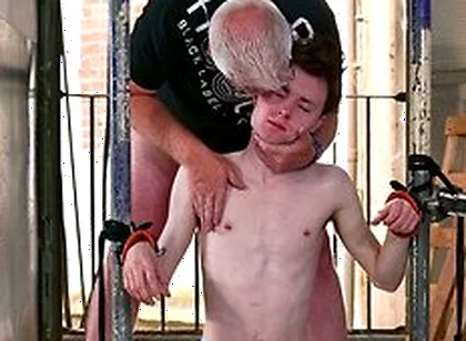 Servicing Hard Master : Stepdaddy Trains His Subs Throat With Dildo