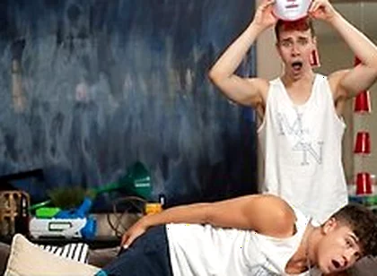 Men - Adam Awbride Bends On His Knees And Takes Kyle And Drake Von Hot Loads On His Face