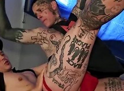 Ethan Chase - Tatted Slut Insatiable For Uncut Cock