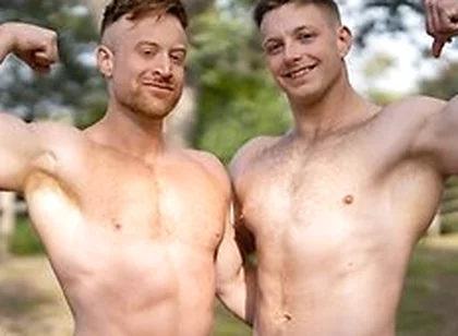 Kyle Denton & Tim James Check Each Other Out Before Getting Down And Dirty On The Bed