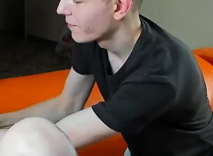His Cock Is Bound to Get Hard as He Tenses It up!