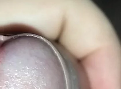 Close up Masturbation Uncut Cock and Cumshot