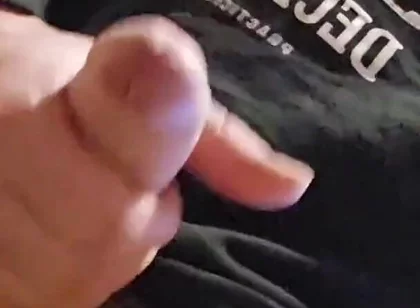 Waiting for My Morning Coffee Turned Into Horny Masturbation with a Cumshot on the Floor