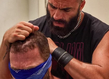 Bearded Master Uses Muscle Sub