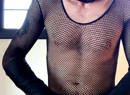 Dom Devil Demon Femboy in Latex and Stockings Loads Wit Big Dick