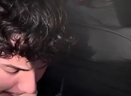 Sucking Big Uncut Cock Blowjob Big Load!
