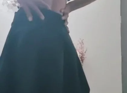 Cute Gay Sissy in Skirt