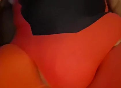 Red Bulging in Spandex