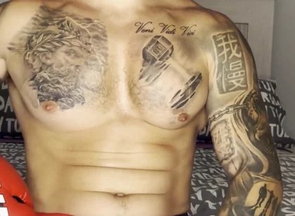 My Cock Cums, with Boxing Gloves