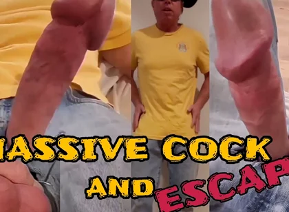 Massive Cock and Balls Escape Siixxbig Jeans