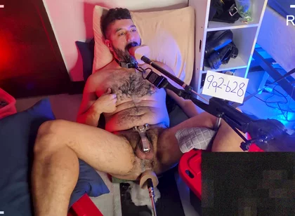 Daily Dose - Ricky Cage Gets Spit-roasted Between Two Machine Cocks!