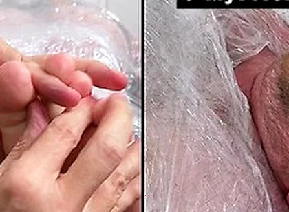 Tommy Bearhama Gets Mummified And Giggles With Feet Tickles