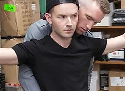 Officer Nick Fitt Takes Full Control Over Skinny Boys Asshole For Stealing A Dildo