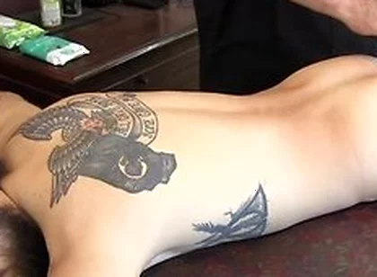 Horny Masseur Cant Resist Devouring Leeroys Cock And Asshole