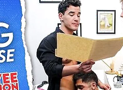 Newbie Stud Employee Tag Teamed By Hot Jocks In Free Use Office