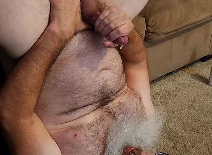 Jerk off and Cum on My Face and Beard