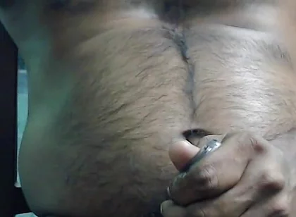 Squeezing My Cock