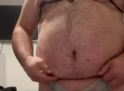 Cock Bondage with Under Clothes Crossdress and Out in Public Part 1