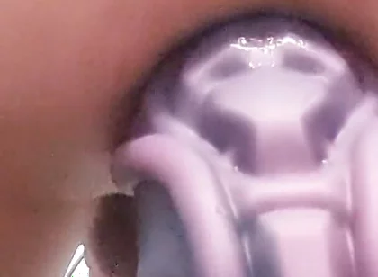 Stuffing my hot ass with a giant cock