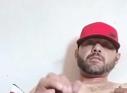 Masturbating