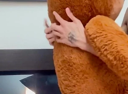 I Put the Teddy Bear on All Fours and Came on Top of It
