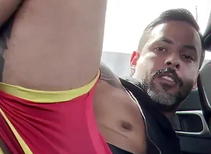 Going to the Gym with My Butt Plug on Vibrating but I Stopped to Fuck My Hole in My Car with Traile