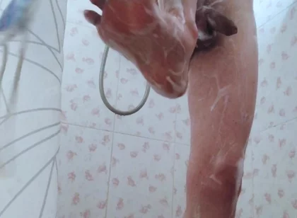 A Twink Shows off His Body in the Bathroom