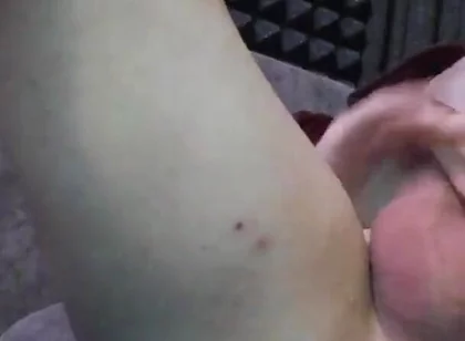 Busting a Big Cumshot After Closeup Masturbation