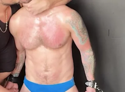 Using His Balls as a Punching Bag 2