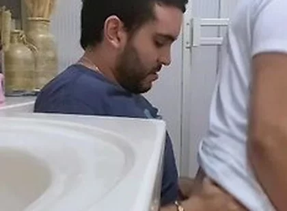 Cruising Fucking In Public Bathroom With My Straight Creampie