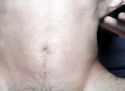 Milking Large Cumload Out of My Cock in Less Than 90 Secs While Scrolling on Phone