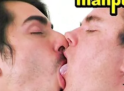 Leo Blue And Johnny Mercy Like Sucking Each Others Tongue