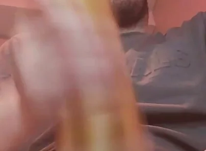 Hot Cumshot Top View