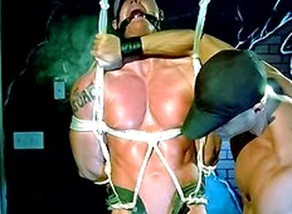 Tyler Saint Gagged Beau Sinclair While Tormenting His Balls