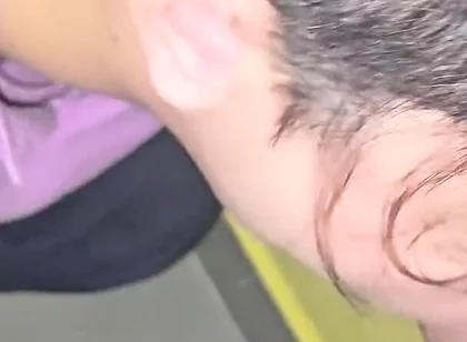 Cute Twink Gets Fucked Bareback by Straight Guy on the Stairs of His Building
