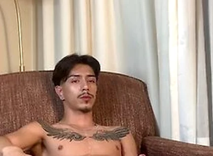 Skinny Latin Twink Jerks Off Cumshot