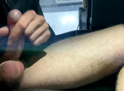 Mushroom Cock Almost Caught Cumming by Wife