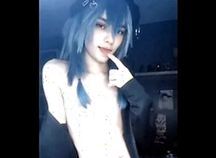 Gay Femboy Play With His Tummy & Dick