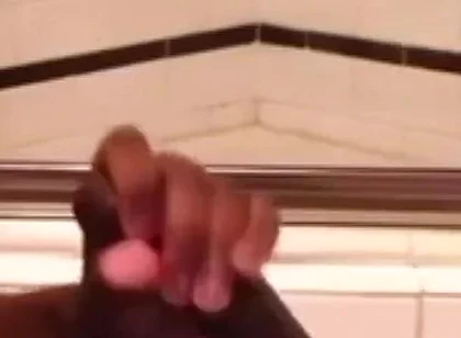 Wanking my big dick huge cumshot