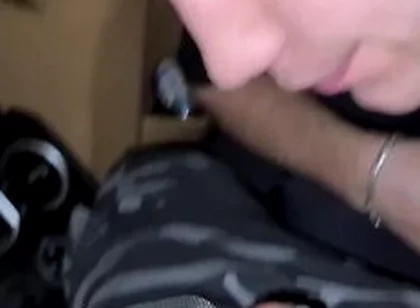 I Got My Dick Sucked In The Car And Shot My Cum All Over His Face