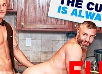 Cole Conners In Cute Caterer Flip Bangs Disappointed Dilf - Full