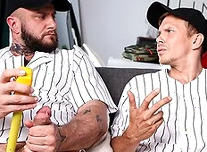 Straight Buddies Crush Stepdaddy & Ethan Chase Argue About Who Has The Biggest Dick