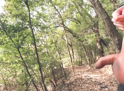 A Boy with a Small Foreskin Pees a Huge Stream Outdoors