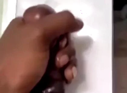 Bathroom solo stroking cumming hard
