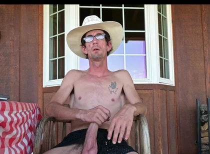 Outdoor Masturbating Like a Cowboy